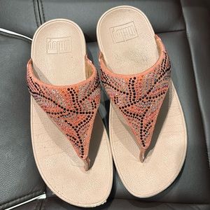 Fir flop rhinestone sandals